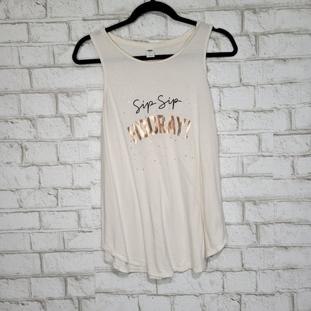 Old Navy‎ Sip Sip hooray graphic tank